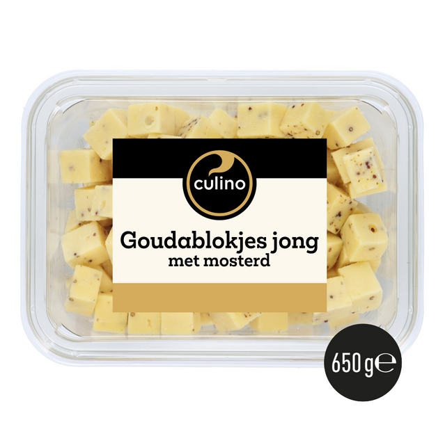 Goudablokjes jong met mosterd 650g
