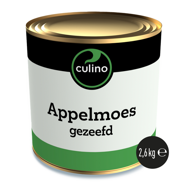 Appelmoes gezeefd z.t.suik. 2,6kg