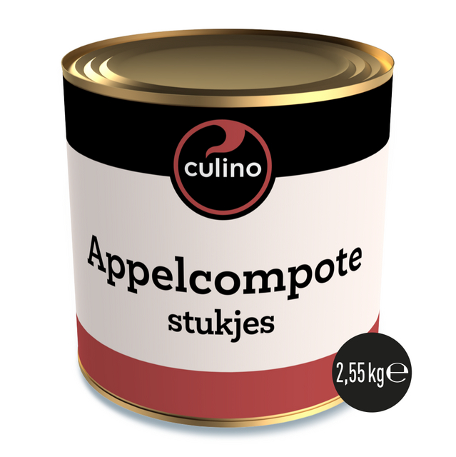 Appelcompote met stukken z.t.suik. 2,55kg