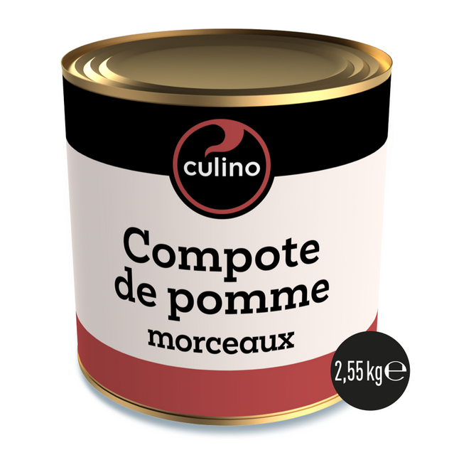 Compote de pommes avec morceaux s.suc.aj. 2,55kg
