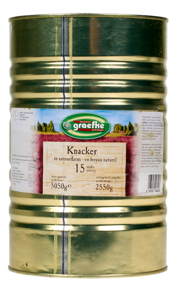 Knackworst in natural casing 170gx15