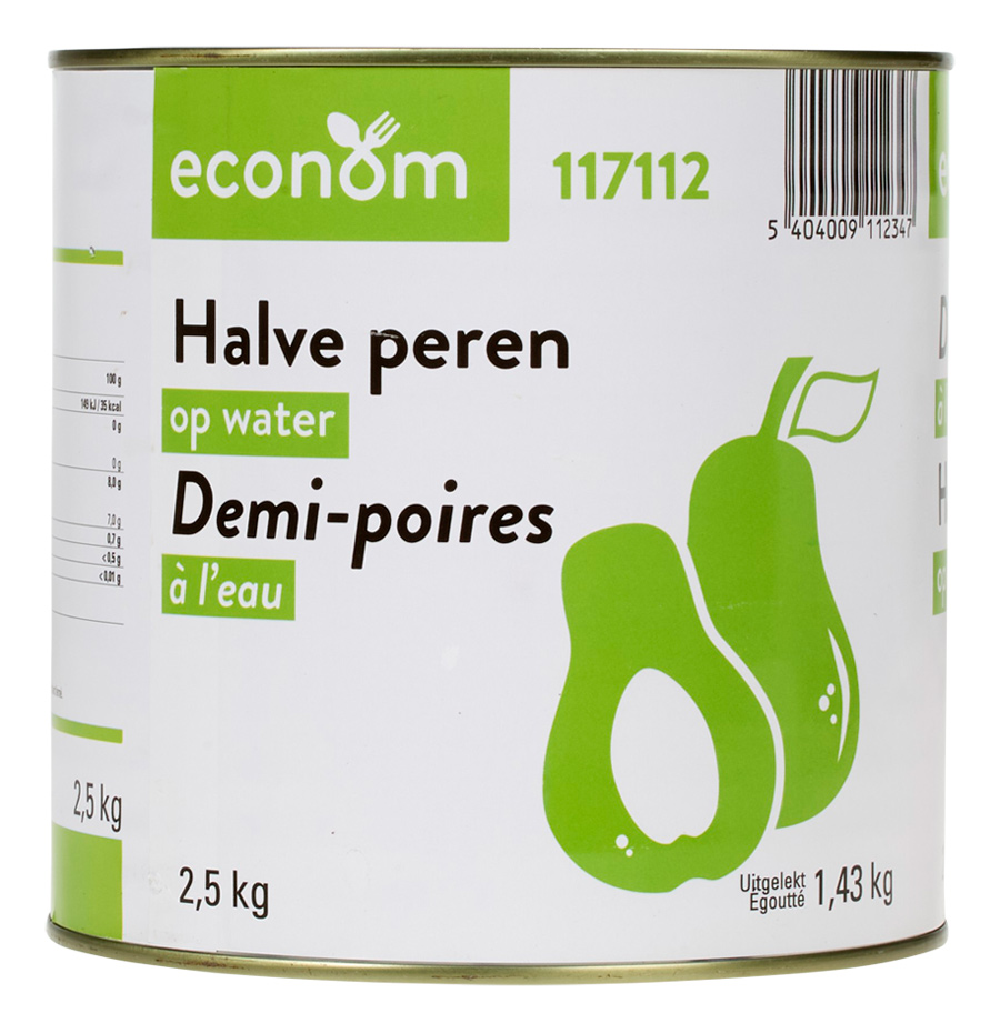Halve peren op water 2,5kg