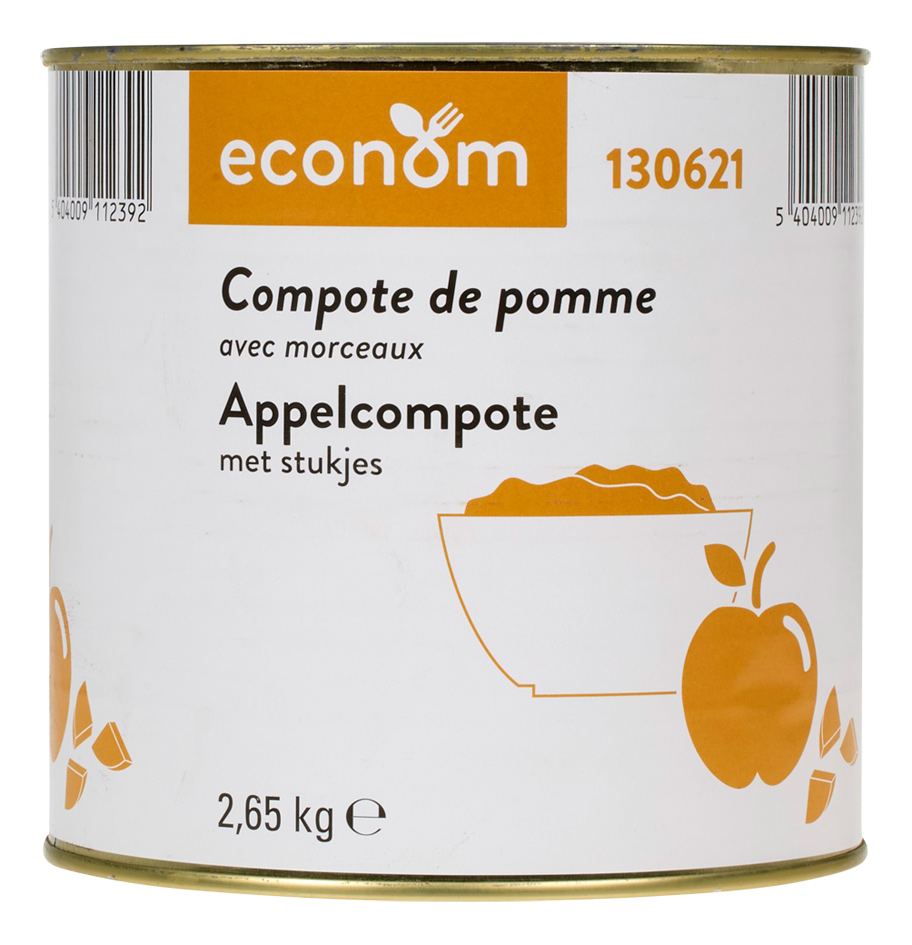 Compote de pomme avec morceaux 2,65kg