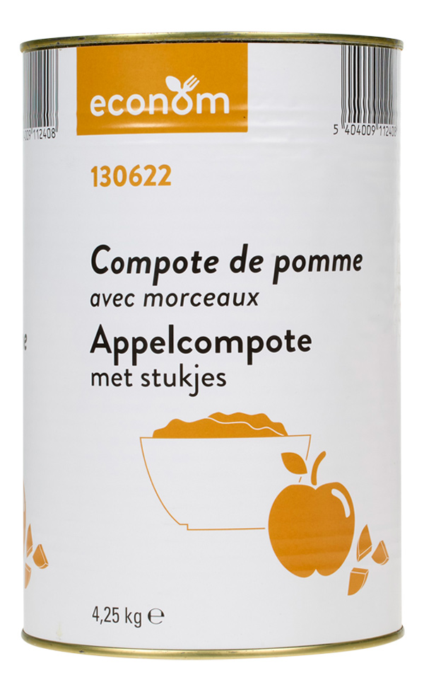 Appelcompote met stukjes 4,25kg