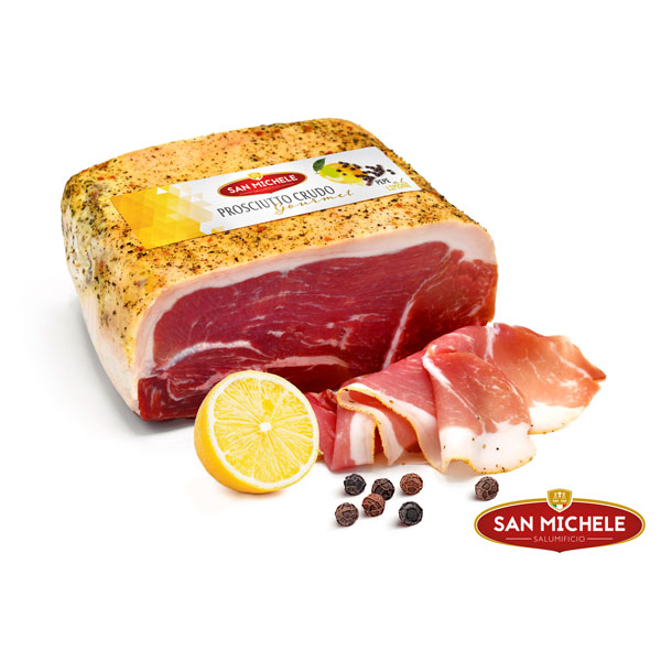 Gedroogde Italiaans ham Limone e pepe blok 2kg
