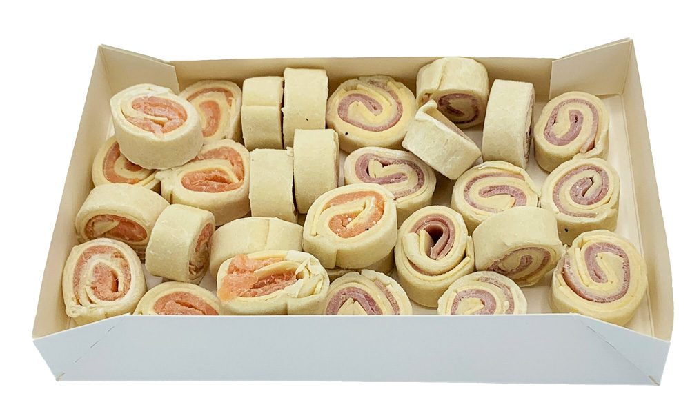 Hartige suisse kaas-ham en kaas-zalm 30st