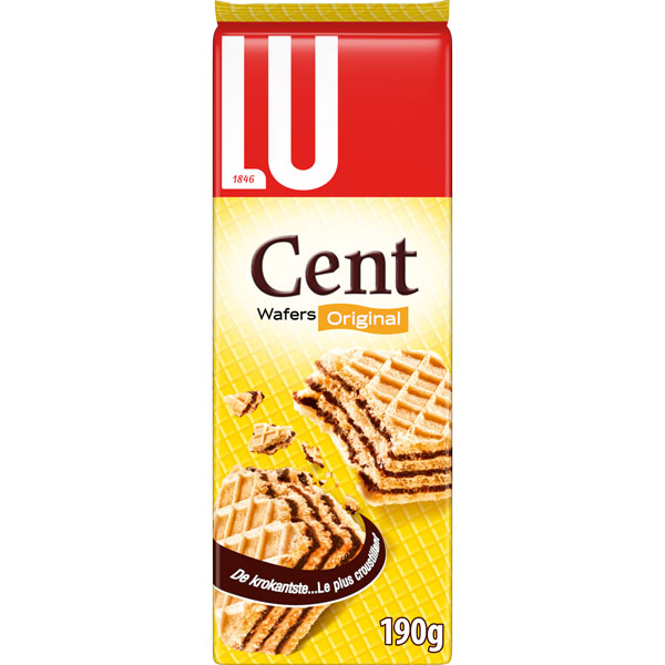 Koekjes Cent wafers chocolade koeken 190g