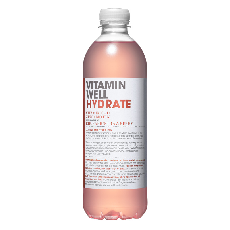 Hydrate rhubarb/strawberry 50cl