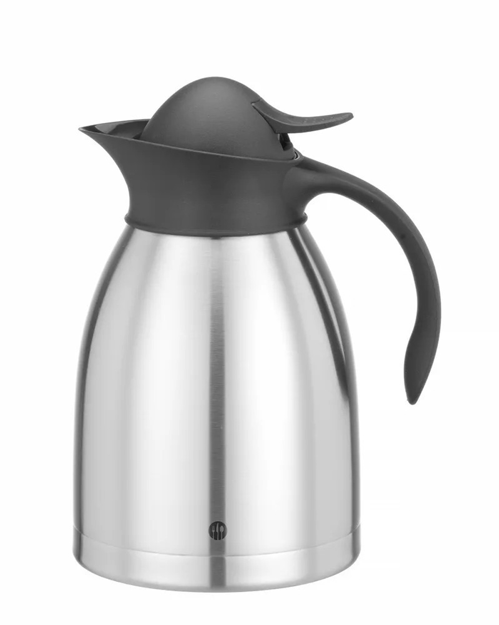 Isoleerkan dubbelwandig 1,5L rvs zwart