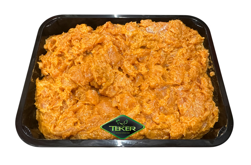 Gemarineerde kippenblokjes curry 2,5kg
