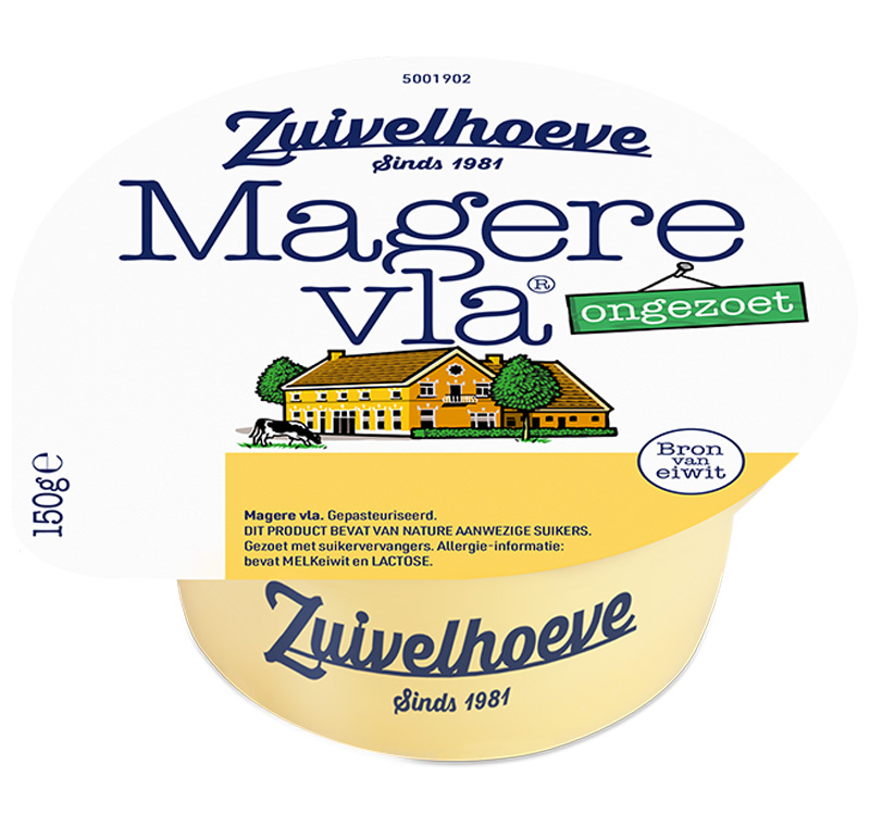 Boer'n vla vanille zonder toegevoegde suiker 150g