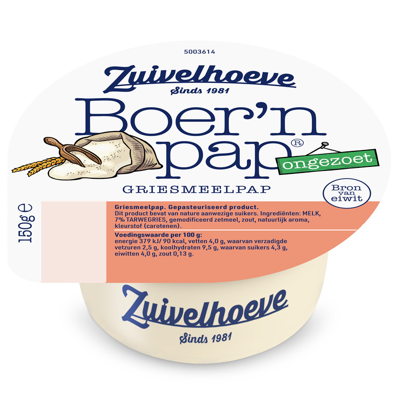 Boer'n pap griesmeel ongezoet 150g