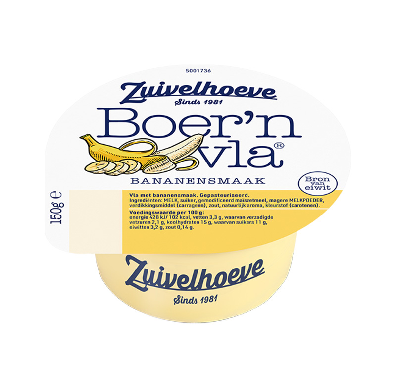 Boer'n vla pudding banane 150g