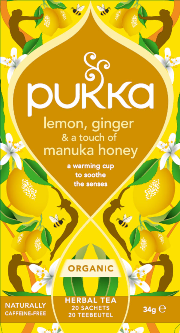 Thee lemon-ginger-honey BIO 20 builtjes