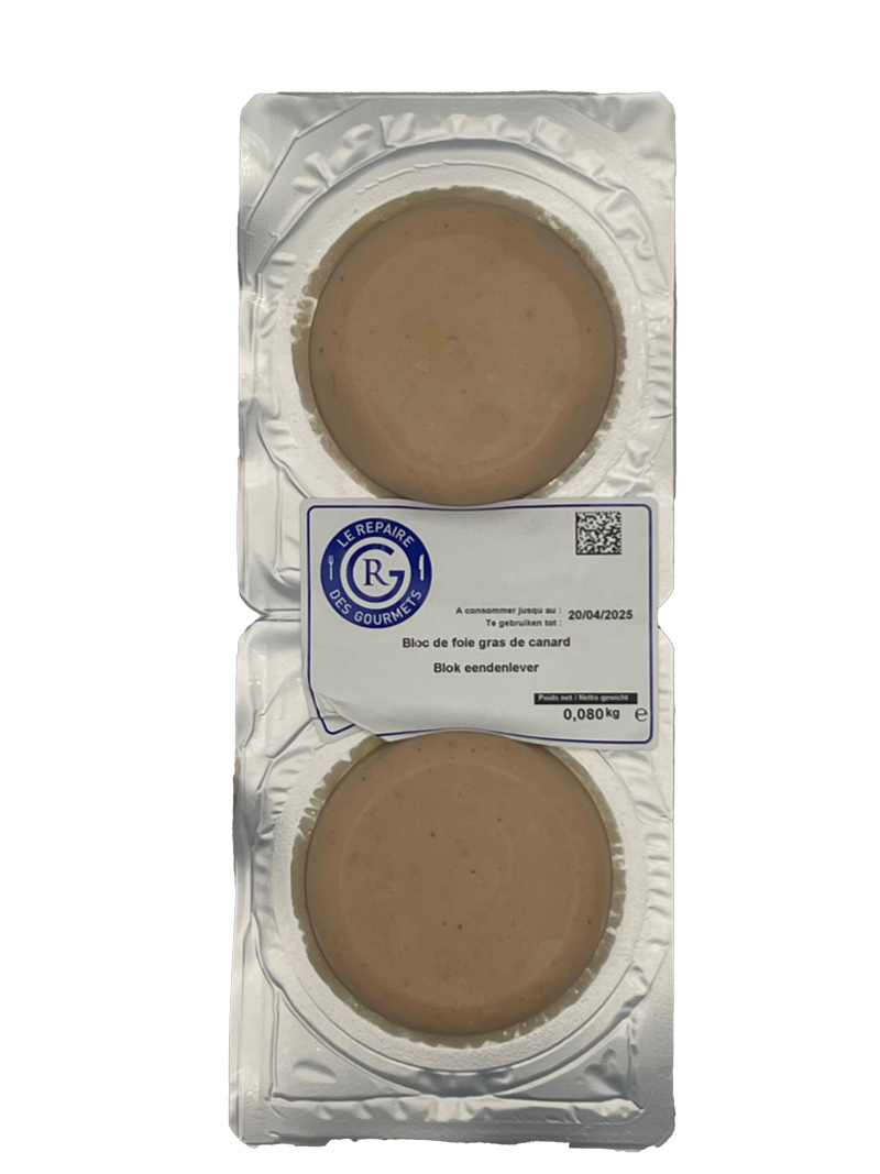 Duo de foie gras de canard 40gx2