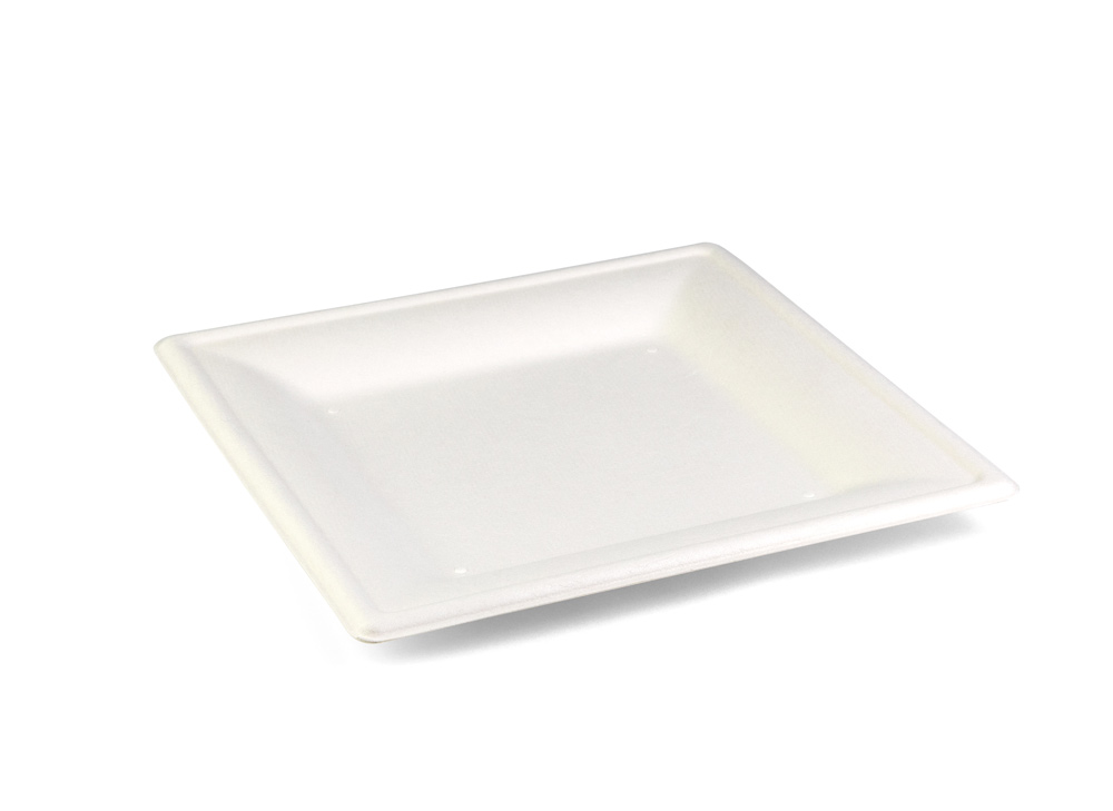 Assiette carré canne à sucre(200x200mm)40p