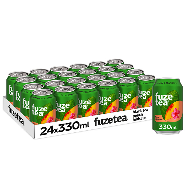 Black Tea perzik-hibiscus 33cl
