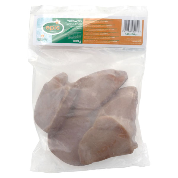 Geelvintonijnsteaks (140-190g) 800g