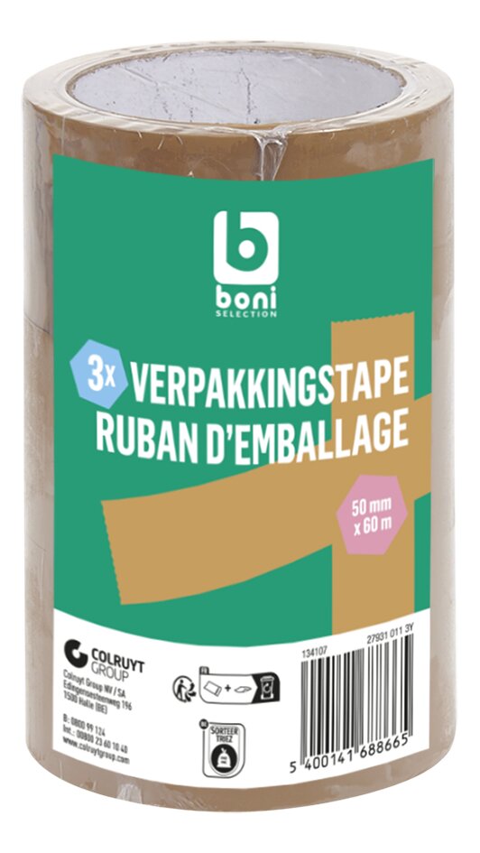 Tape d'emballage brun