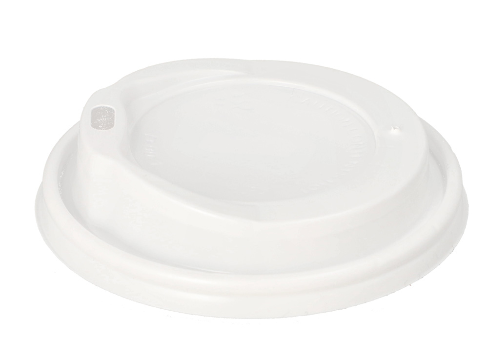 Deksel PS wit diameter 9cm 100st