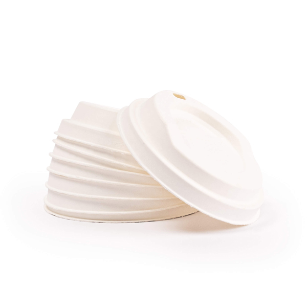 Couvercle en fibre compostable diam.90mm 50px20