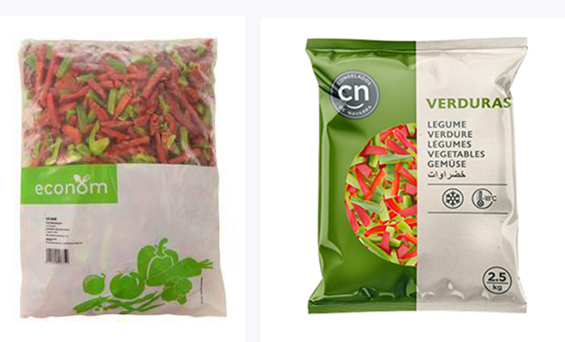 Mix de poivrons en lanières rouges-verts 2,5kg