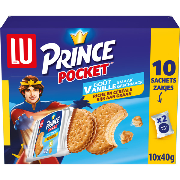 Biscuits Prince pocket vanille ind.(2p)x10 400g