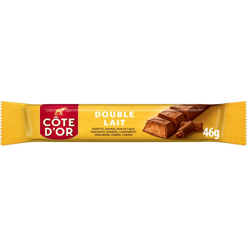 Chocoladerepen double lait 46g