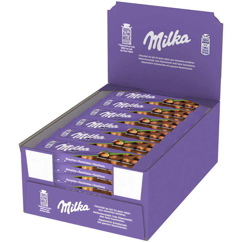Melkchocolade hazelnoten 45g