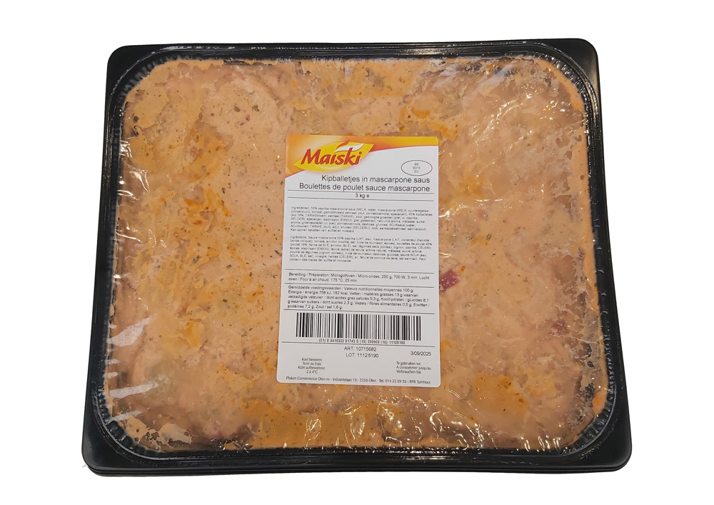 Boulettes de poulet sauce mascarpone 3kg