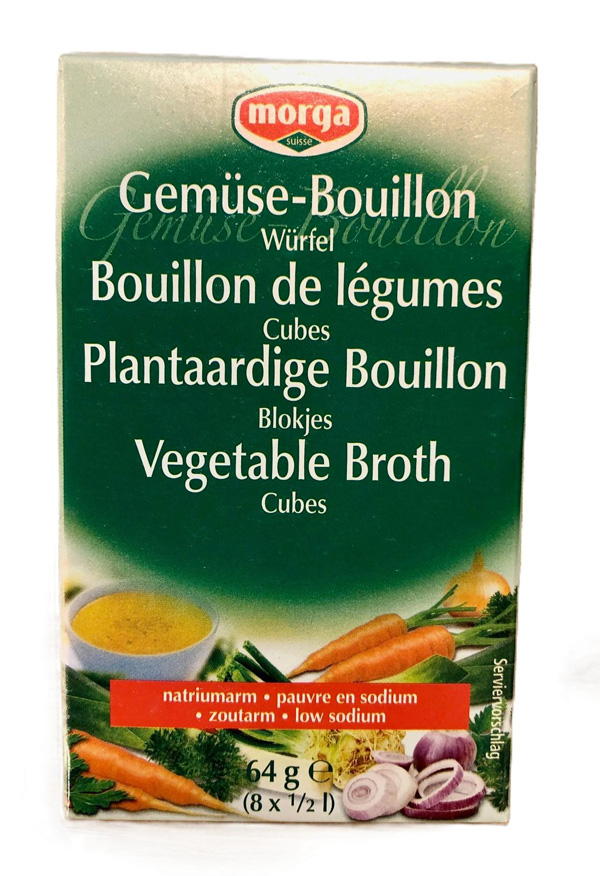 Plantaardige bouillonblokjes natr.arm 8st 64g