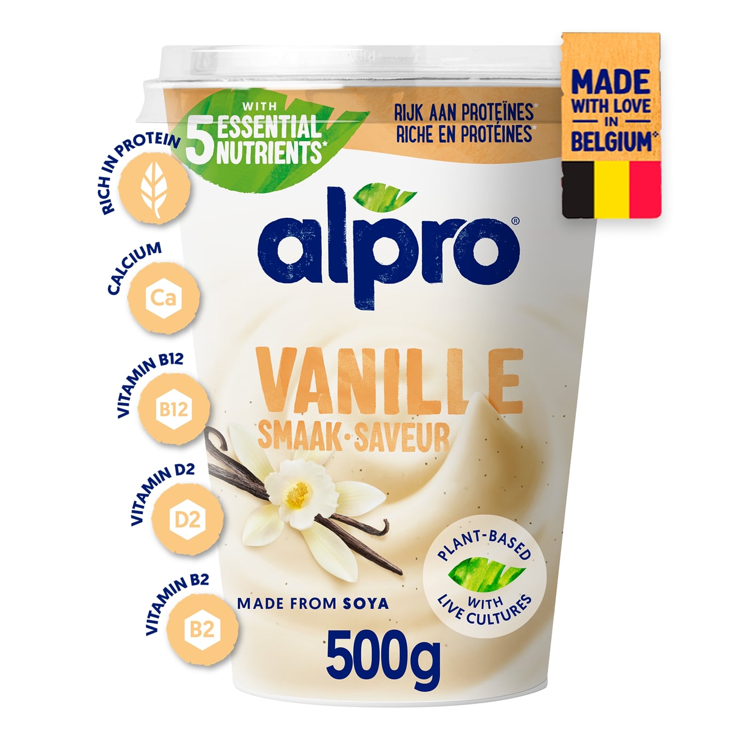 Soja yaourt végétal vanille 500g