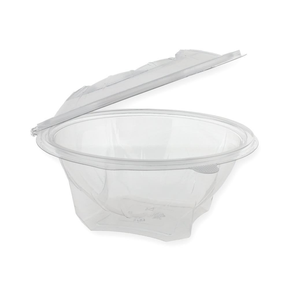 Saladiers+couvercle rPET diamètre 152mm 375ml 50p