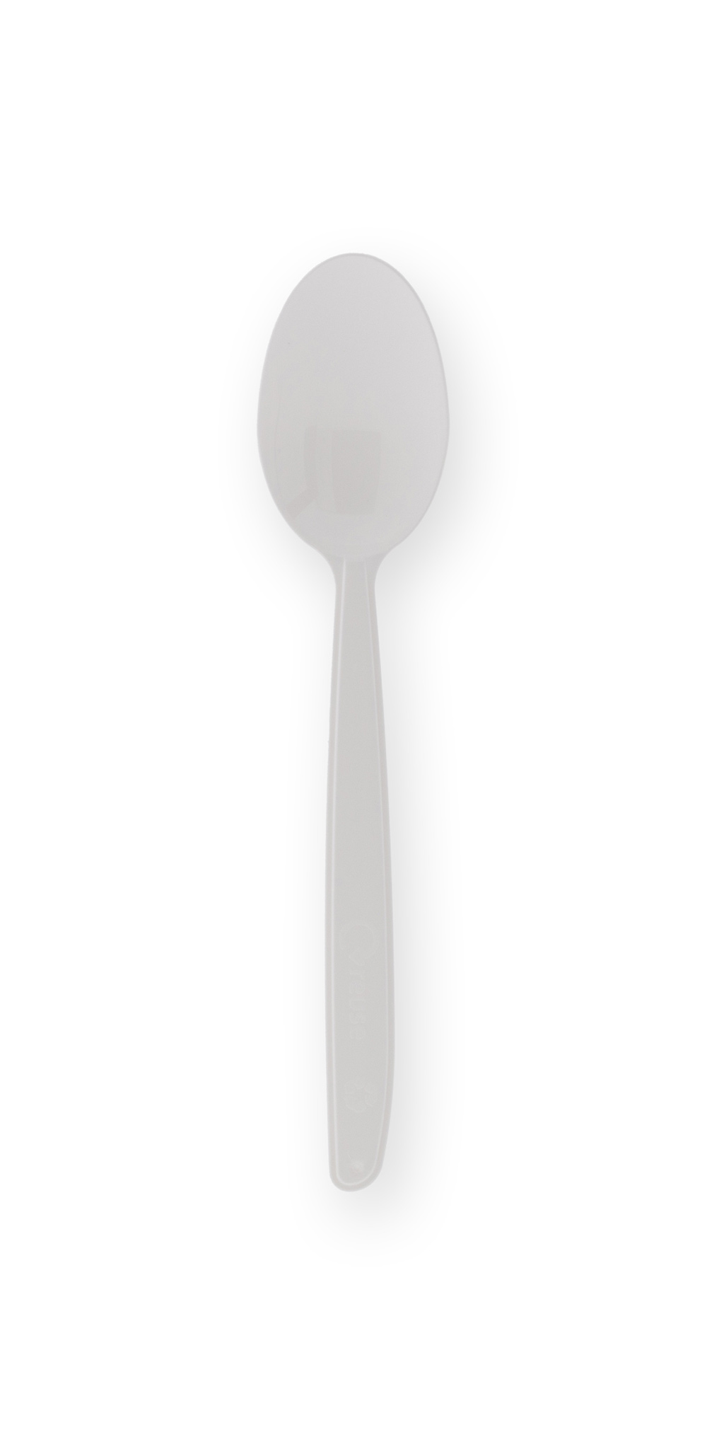 Lepel herbruikbaar wit PP 185mm 50st