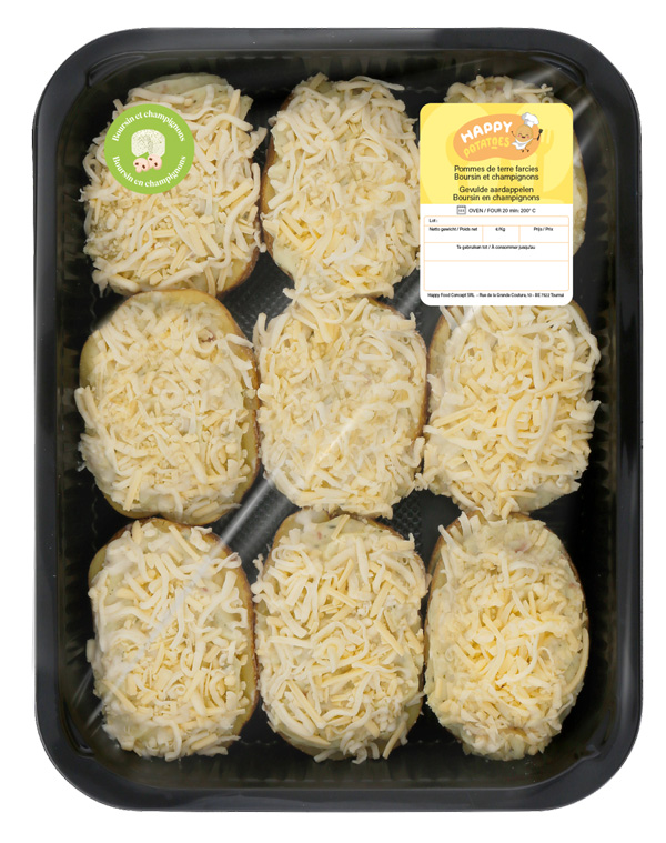 Pommes de terre farc.boursin&champignons 9p 1,395K