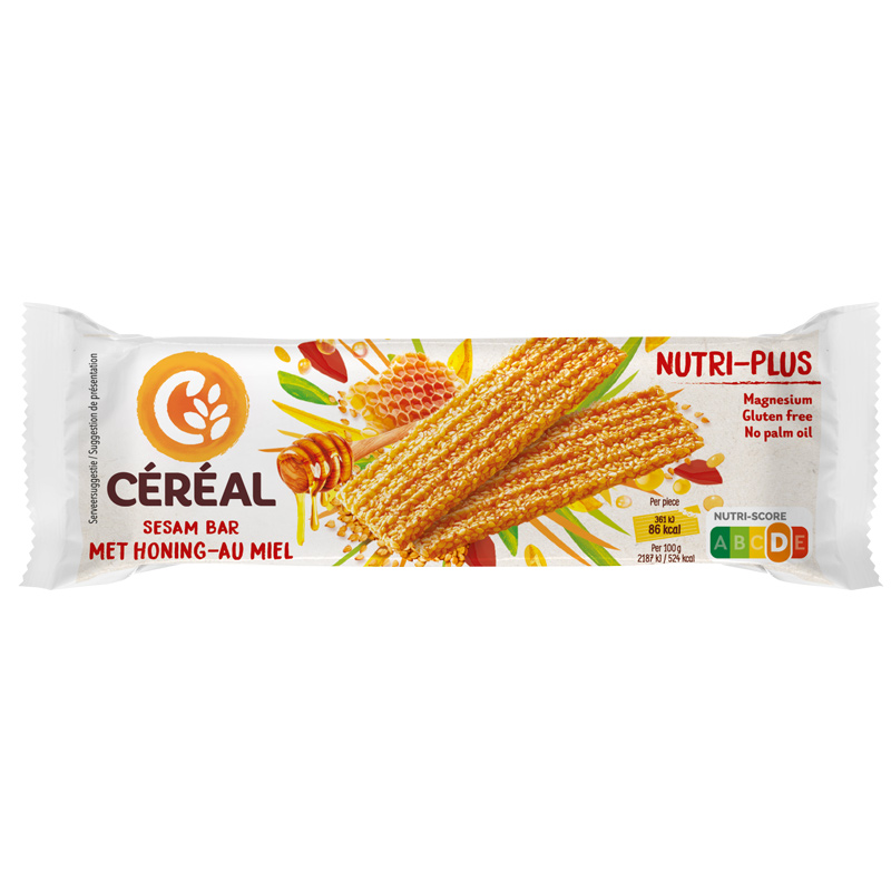 Sesam bar met honing 50g