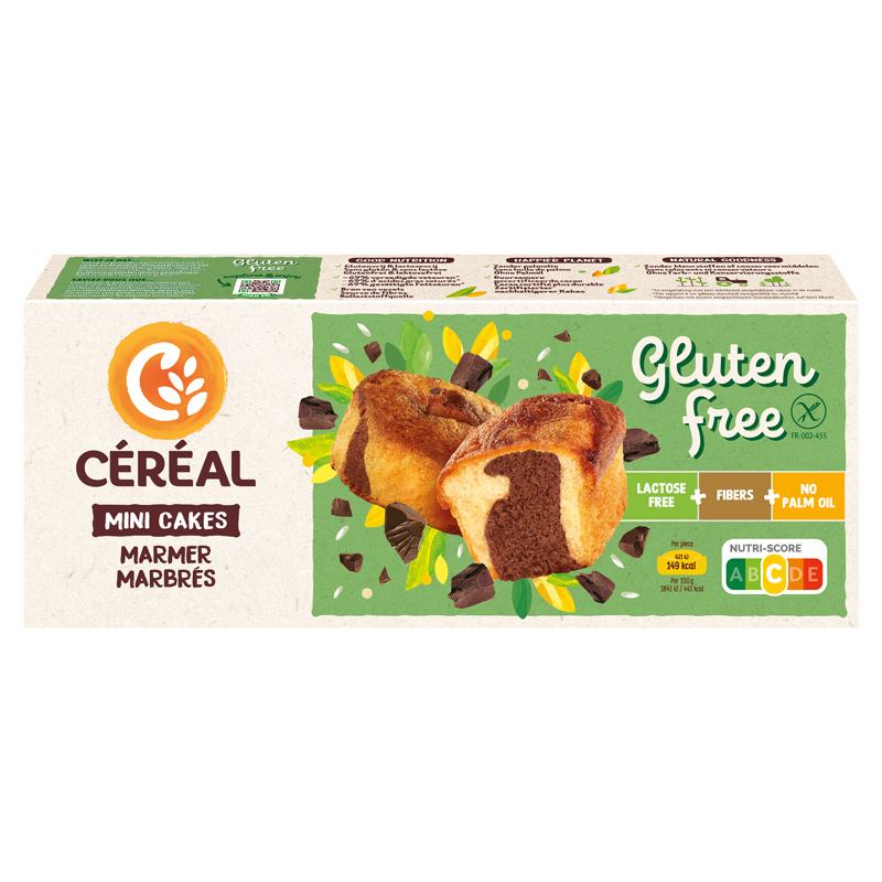 Mini cakes marbrés gluten&lactose free 6p 200g
