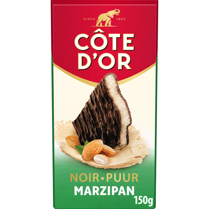 Côte d'Or noir-marzipan 150g