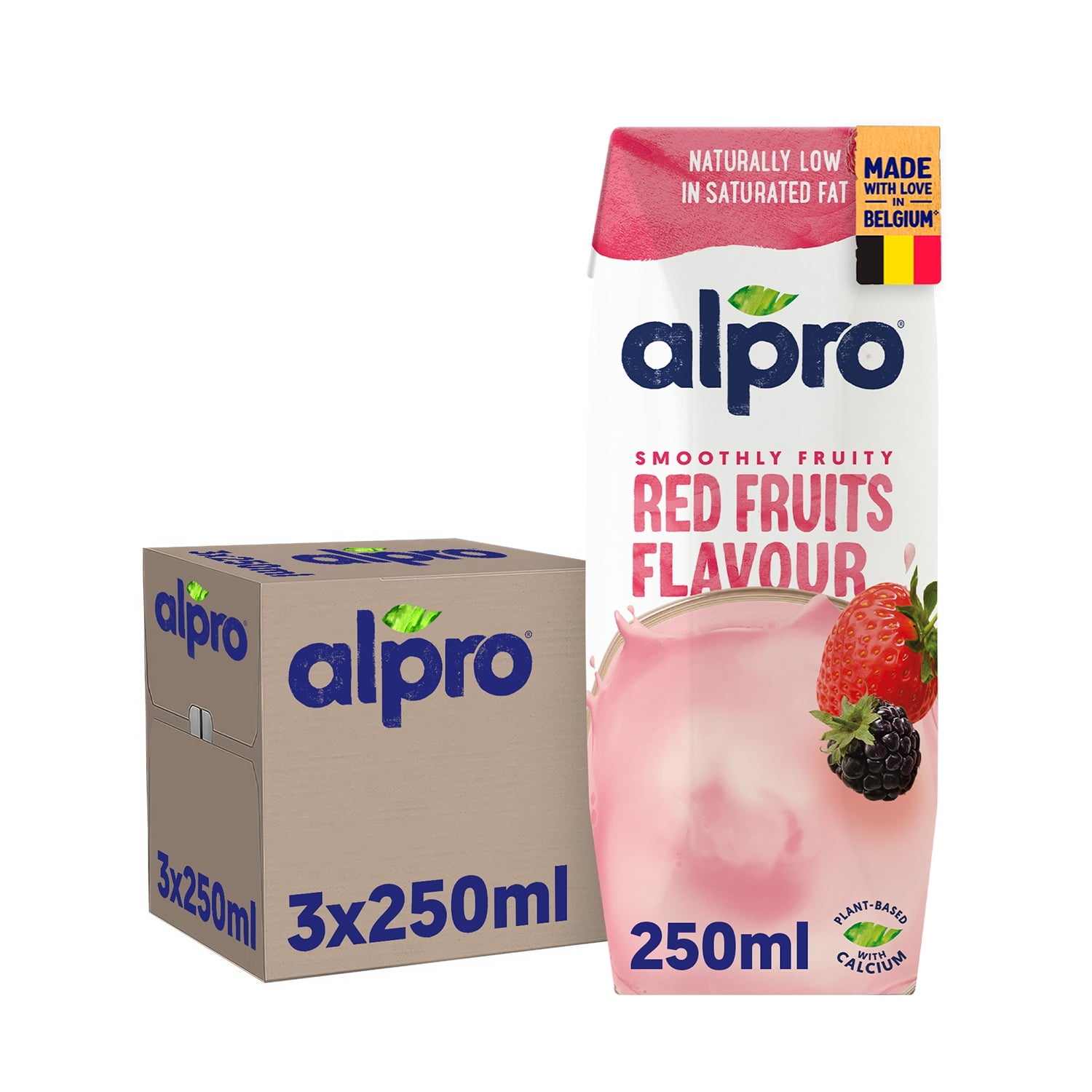 Boisson au soja fruits rouges 250mlx3