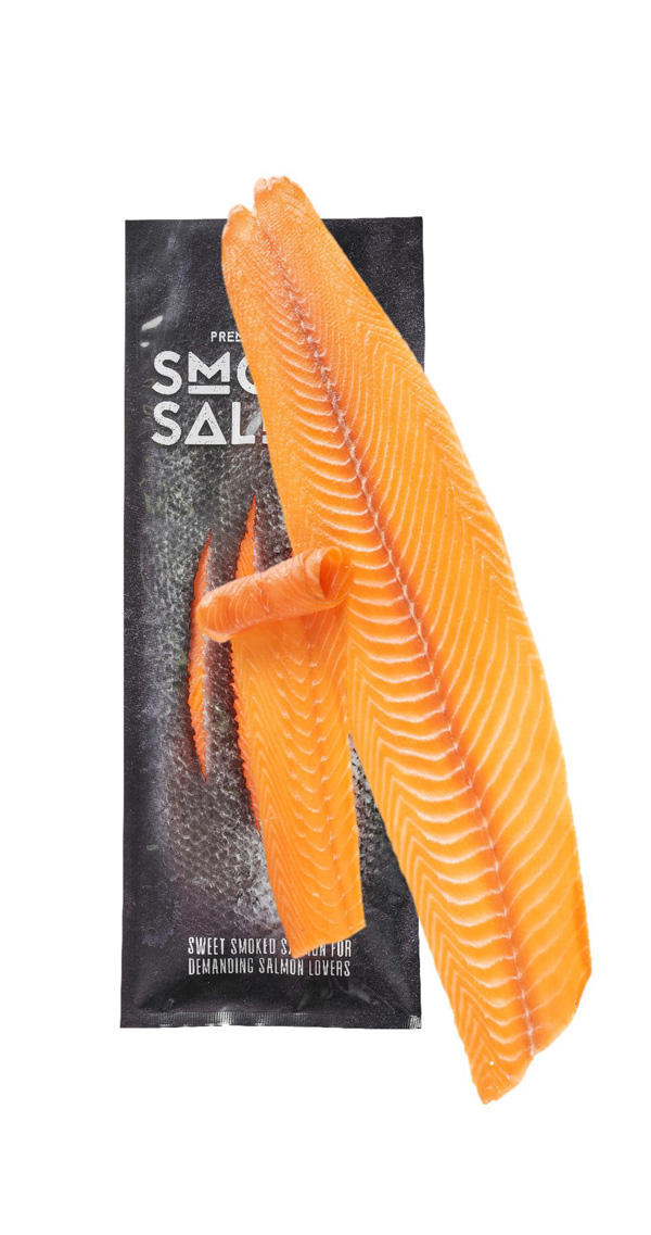 Saumon norvégien fumé-longues tranches ±1,3kg