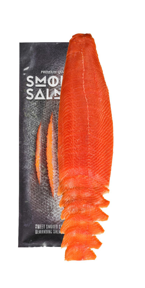 Filet de saumon norvégien fumé-tranchée ±1,3kg