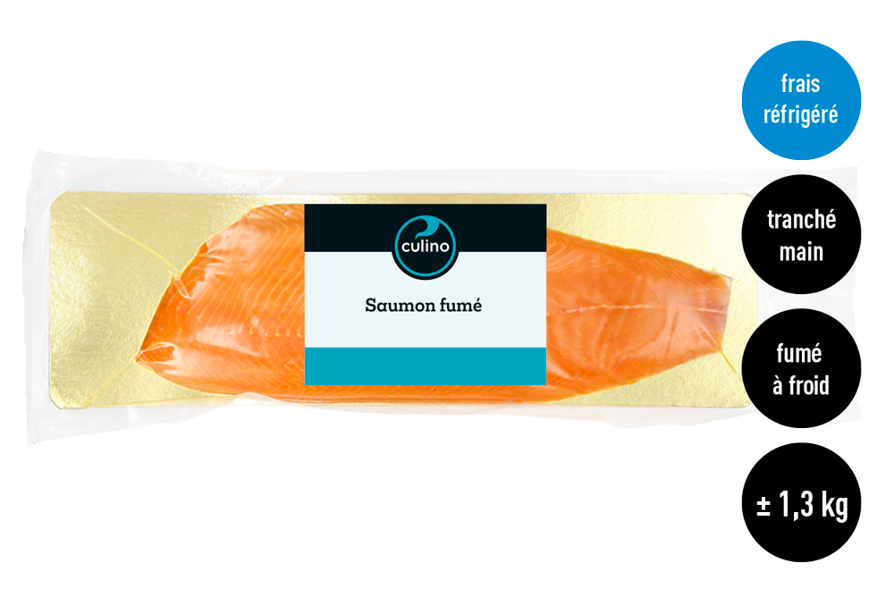 Saumon fumé prétranché manière artisanale ±1,3kg