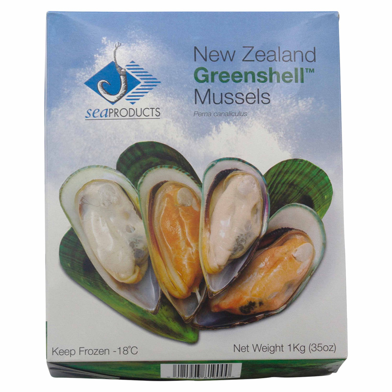 Moules Greenshell demi coquille 30-45p 1kg