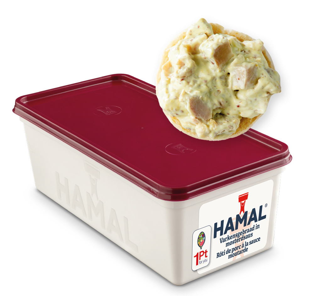 Varkensgebraad in mosterdsaus 1kg