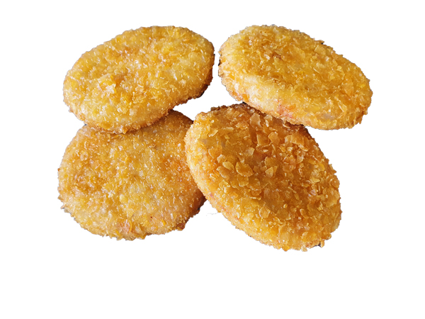 Kipburger krokant cornflakes 100g 50st 5kg