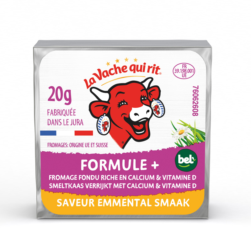 Fromage fondu LVQR Formule+ saveur emmental 20gx80