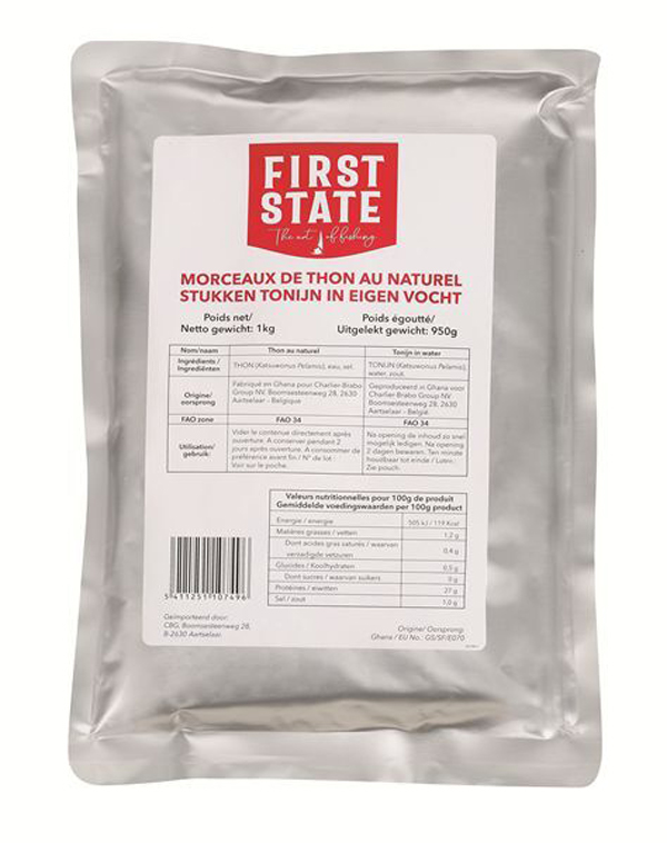 Tonijn Skipjack in eigen nat 1kg