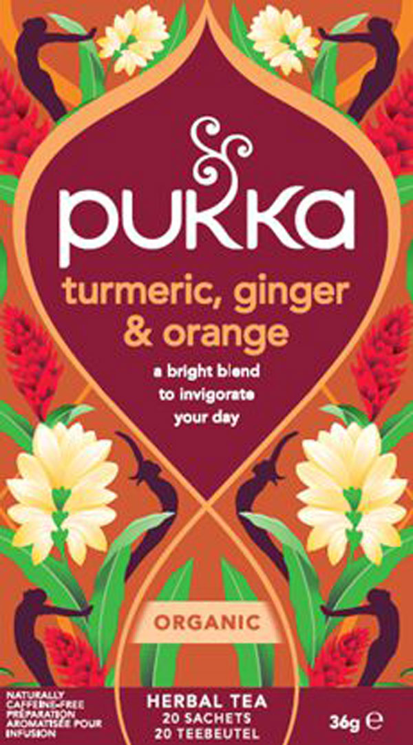 Thee Turmeric,ginger,orange BIO 20 builtjes