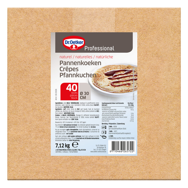 Crêpes 30cm 178gx40