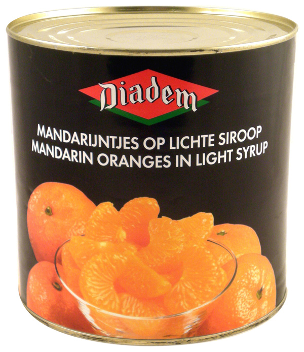 Mandarijnsegmenten op lichte siroop 2,65kg